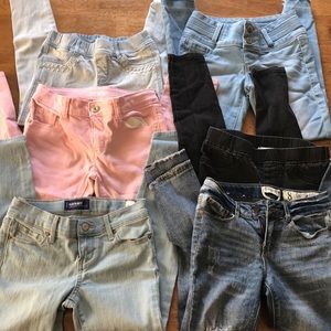 6 pairs of jeans for school